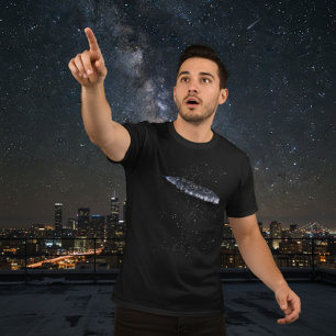 Camiseta Nave Espacial Mysterious 3i Atlas Cósmica Escura