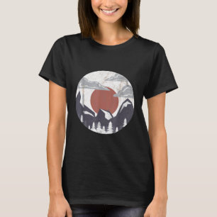 Camiseta Nave Florestal de Acampamento do Círculo da Manhã