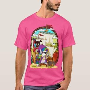 Camiseta Nave Mágica do Partido Pirata do Unicórn
