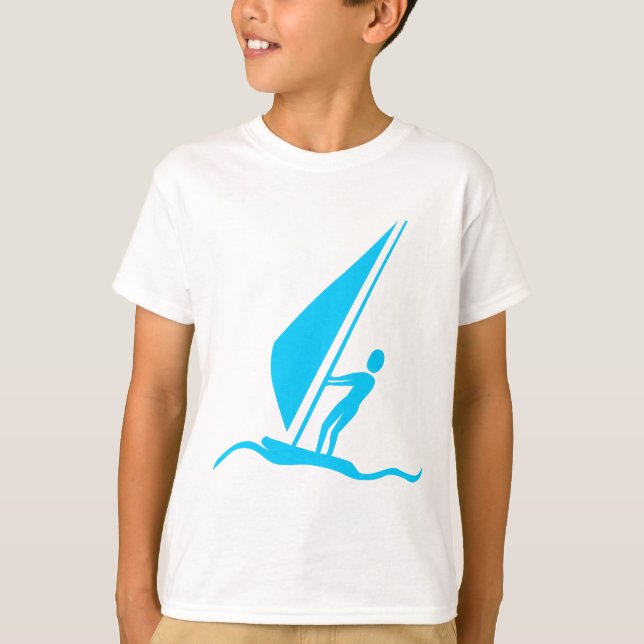 Camiseta Navegação - Azul-céu (Frente)