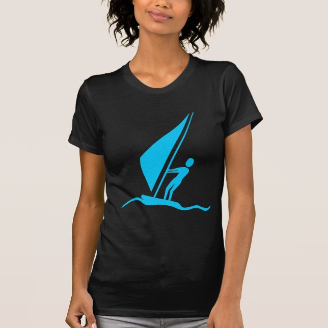 Camiseta Navegação - Azul-céu (Frente)