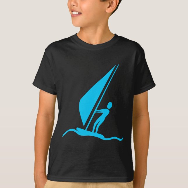 Camiseta Navegação - Azul-céu (Frente)