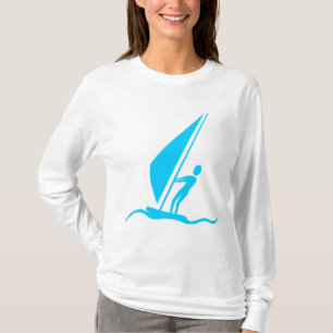 Camiseta Navegação - Azul-céu