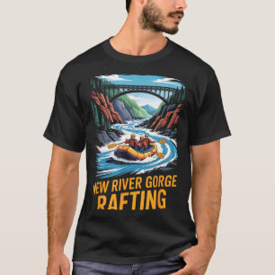 Camiseta Navegação de corredeira na New River Gorge Caiaque