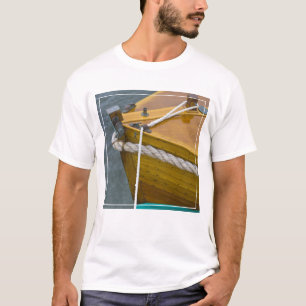 Camiseta Navegação De Madeira Em Água