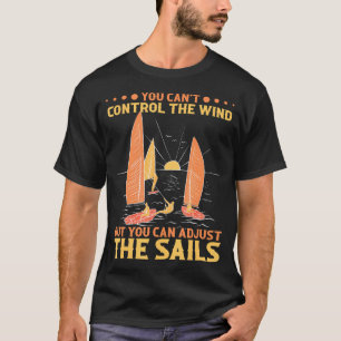 Camiseta Navegação Divertida Não Pode Controlar O Vento Vel