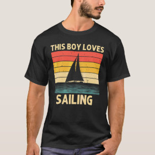 Camiseta Navegação Legal Para Meninos Navegação Náutica Vel