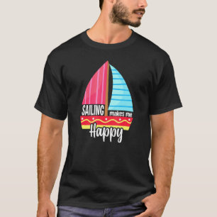 Camiseta Navegação me faz feliz veleiro