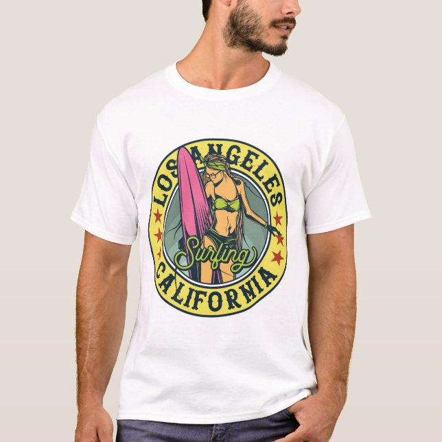 Camiseta Navegação na Califórnia em Los Angeles (Frente)