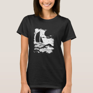 Camiseta Navegação por Desenho - veleiro 1