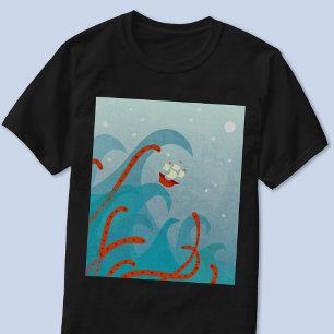 Camiseta Navegação por Monstro do Mar