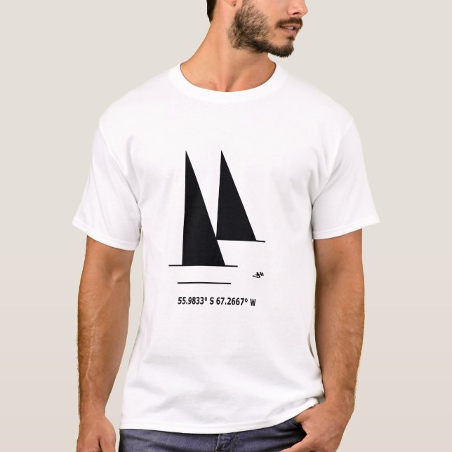 Camiseta Navegação, veleiro, iate, oceano, mar, marinheiro (Frente)
