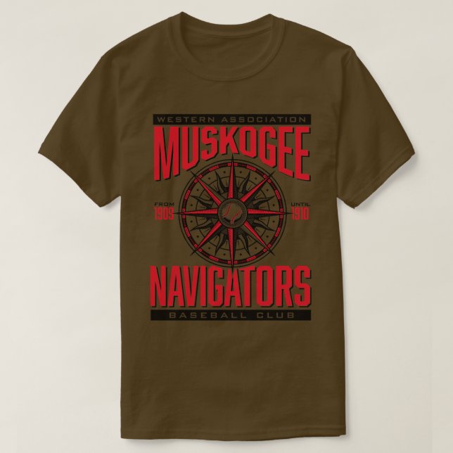 Camiseta Navegadores Muskogee (Frente do Design)