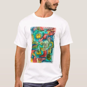 Camiseta Navegando Através Da Aquarela Tempestade-Moderna