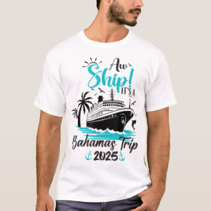 Camiseta Navegar É Uma Viagem Bahamas 2025 Cruzeiro Familia