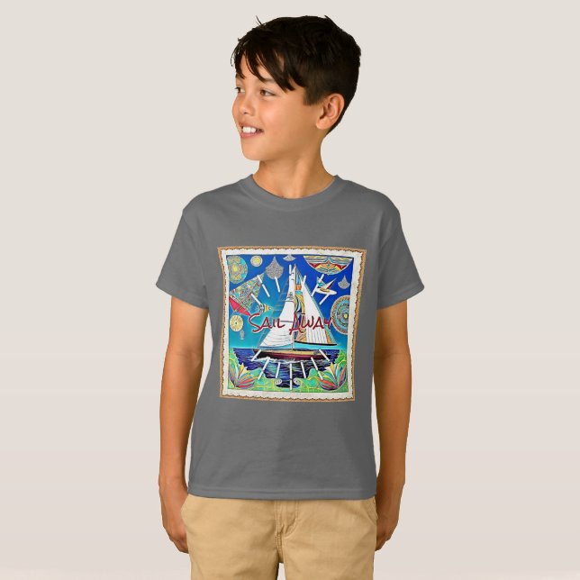 CAMISETA NAVEGAR PARA LONGE (Frente Completa)