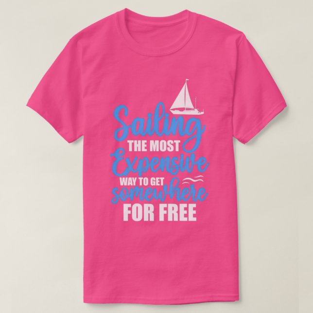 Camiseta Navegar Pela Maneira Mais Cara De Chegar A Algum L (Frente do Design)