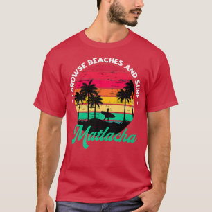Camiseta Navego em praias e Surf Matlacha surfando na Flóri