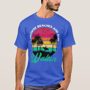 Camiseta Navego em praias e Surf Walton surfar na Flórida S