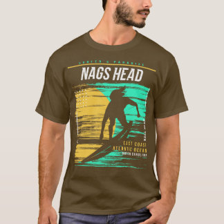 Camiseta Naves de Navegação Retro Cabeça de Carolina do Nor