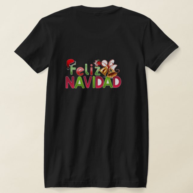 Camiseta Navidad 2024 dama  (Postura das costas)