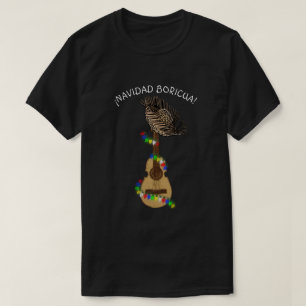 Camiseta Navidad Boricua Puerto Rican Cuatro