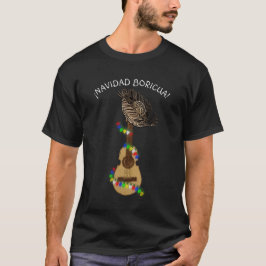 Camiseta Navidad Boricua Puerto Rican Cuatro