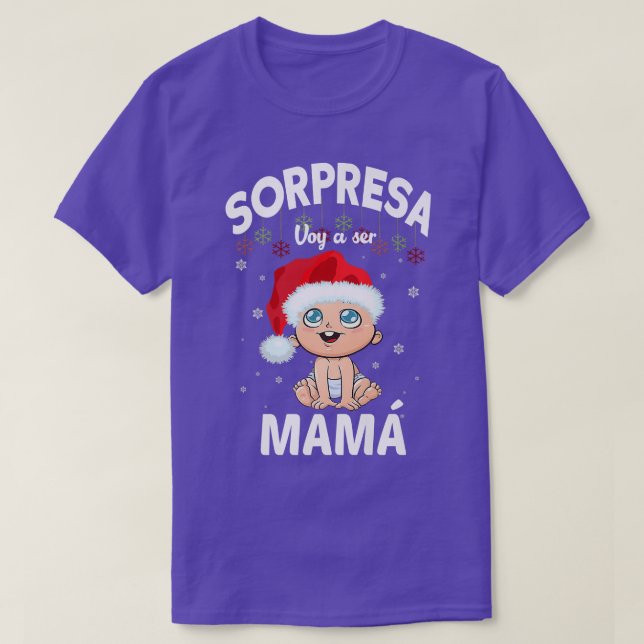 Camiseta Navidad Funny SORPRESA (Frente do Design)