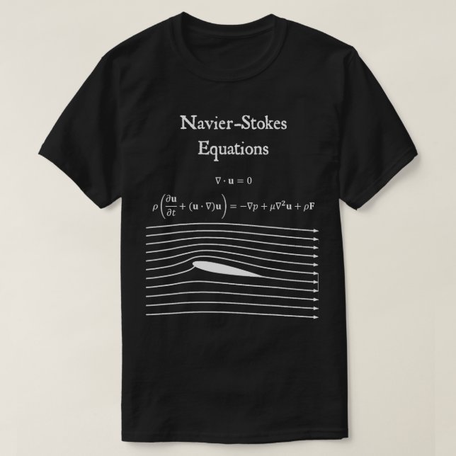 Camiseta Navier Stokes Equation Physics Math Teacher Gift (Frente do Design)