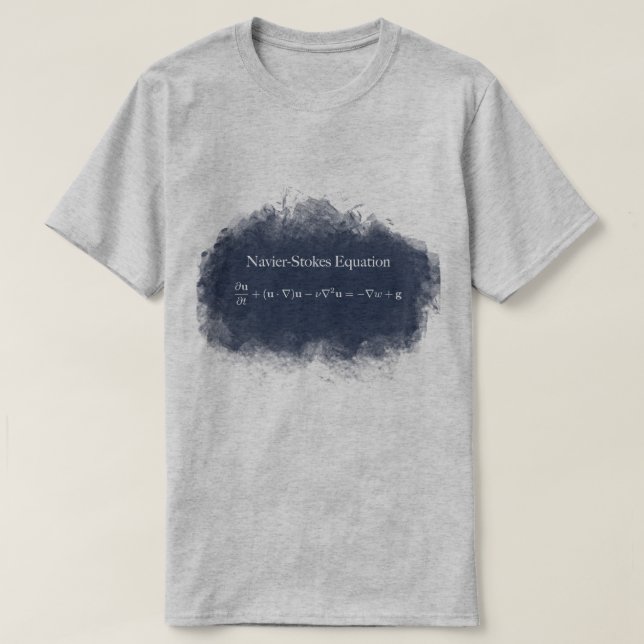 Camiseta Navier Stokes o t-shirt da matemática & da ciência (Frente do Design)