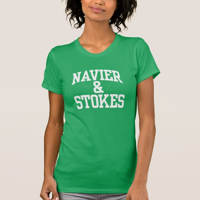 Camiseta Navier & Stokes t-shirt das mulheres (Frente)