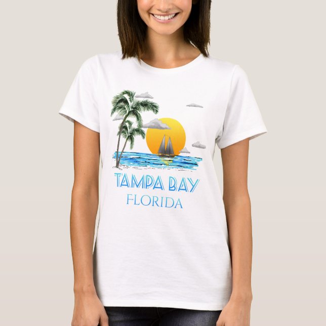 Camiseta Navigação de Tampa Bay Florida (Frente)