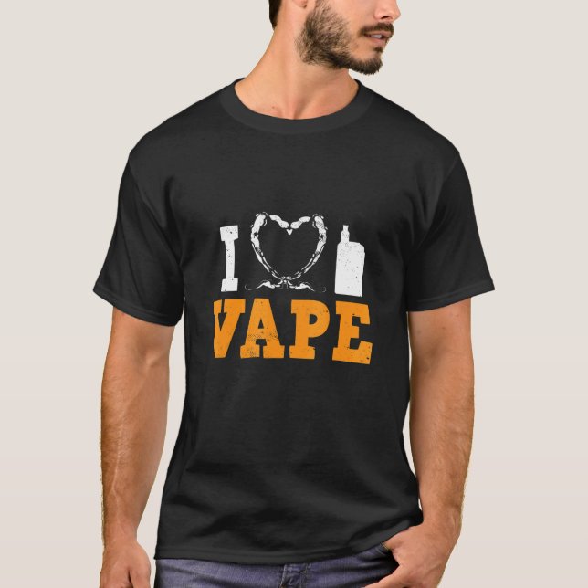 Camiseta Navio a vapor A Vapor E Cigarro Vape E Shisha Fuma (Frente)