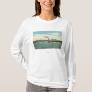 Camiseta Navio a vapor do Mt. Washington, opinião da escal