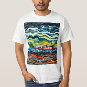 Camiseta Navio a vapor na tempestade 5