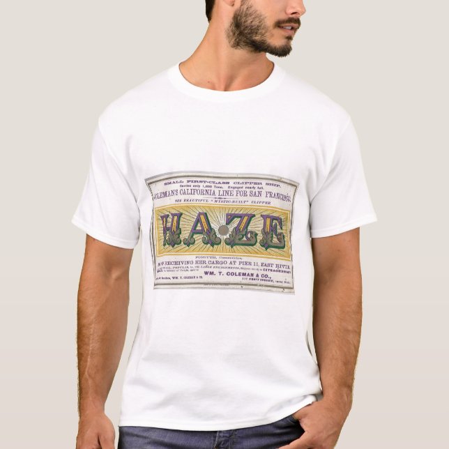 Camiseta Navio a vela Haze Clipper 1900 (Frente)