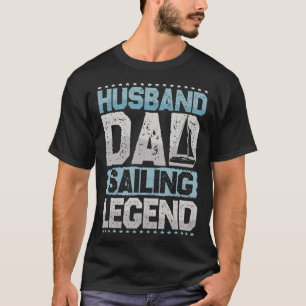 Camiseta Navio à vela marido pai lenda à vela me velejando