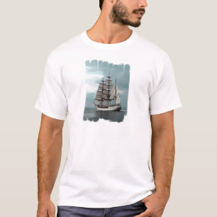 Camiseta Navio alto lindo