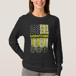 Camiseta Navio americano Flag 911 - Dispatch-er Policial Fi