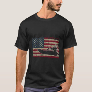 Camiseta Navio-avião América Flag I Navio-piloto Patriótico