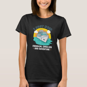 Camiseta Navio Barco de Férias Navio de Cruzeiro Capitão