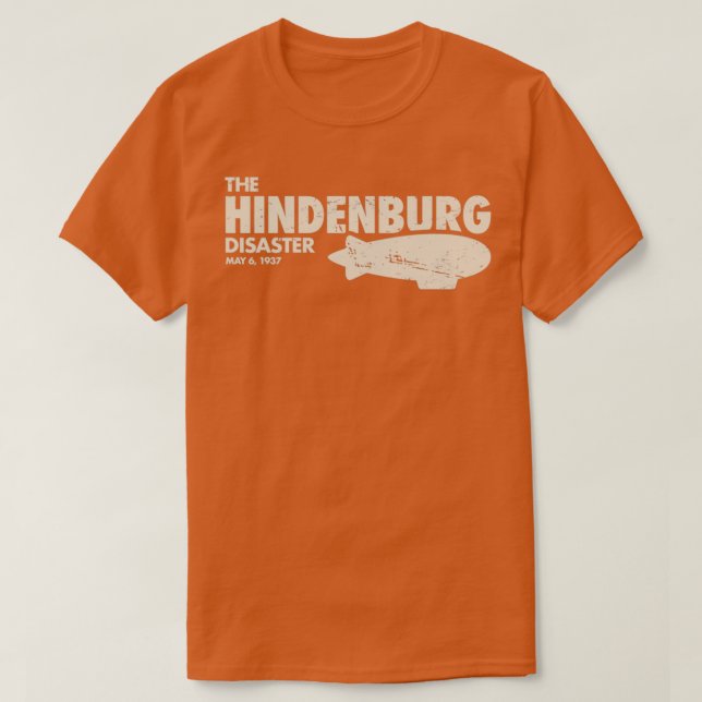 Camiseta Navio Blimp Dirigível O Desastre De Hindenburg (Frente do Design)
