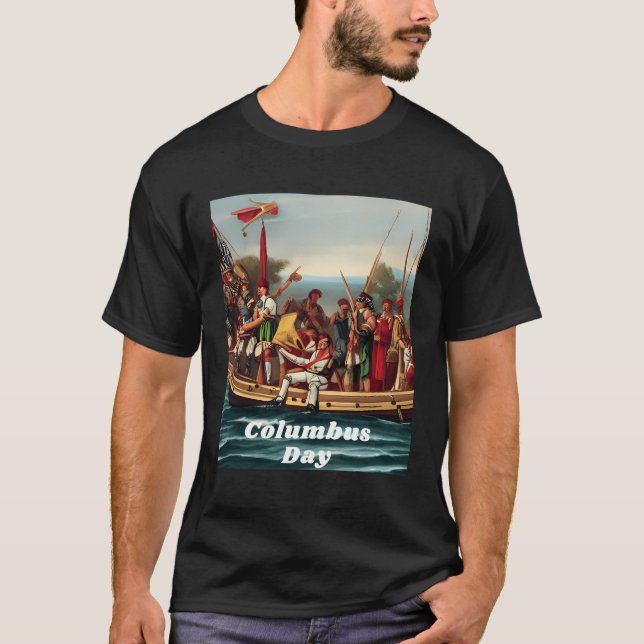 Camiseta Navio Columbus Day (Frente)