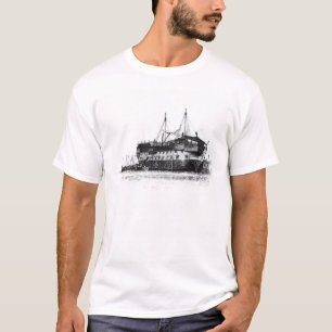 Camiseta Navio da prisão no porto de Portsmouth