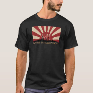 Camiseta Navio de batalha Nagato Ascensão Sun Flag