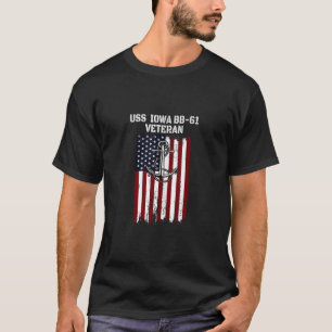 Camiseta Navio de batalha USS Iowa BB 61 Veteran Warship Pa