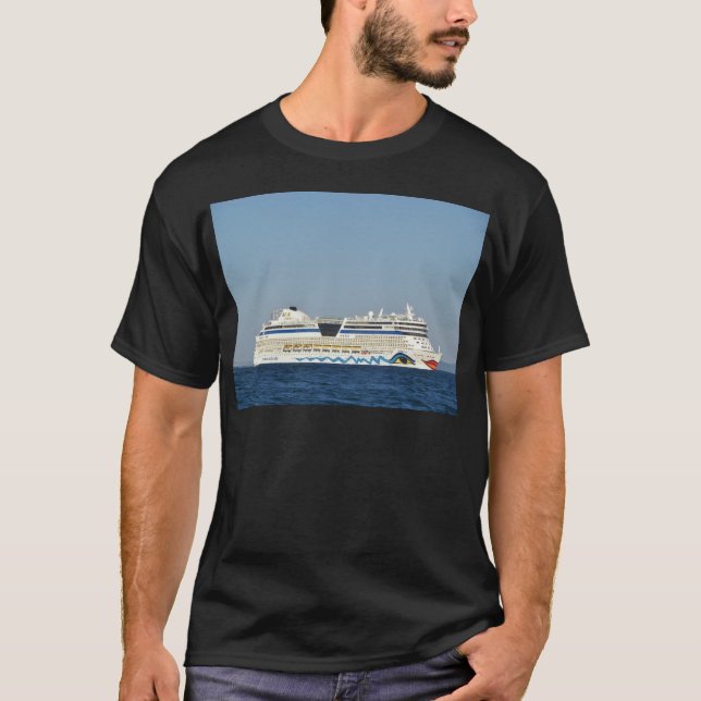 Camiseta Navio de cruzeiros colorido (Frente)