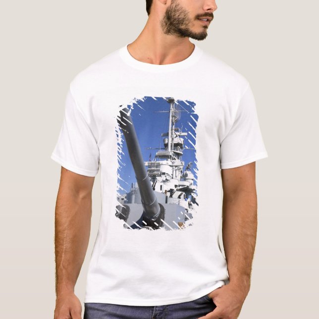Camiseta Navio de guerra de USS Alabama no memorial da (Frente)
