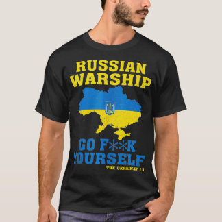 Camiseta Navio de Guerra Russo Vai-te embora