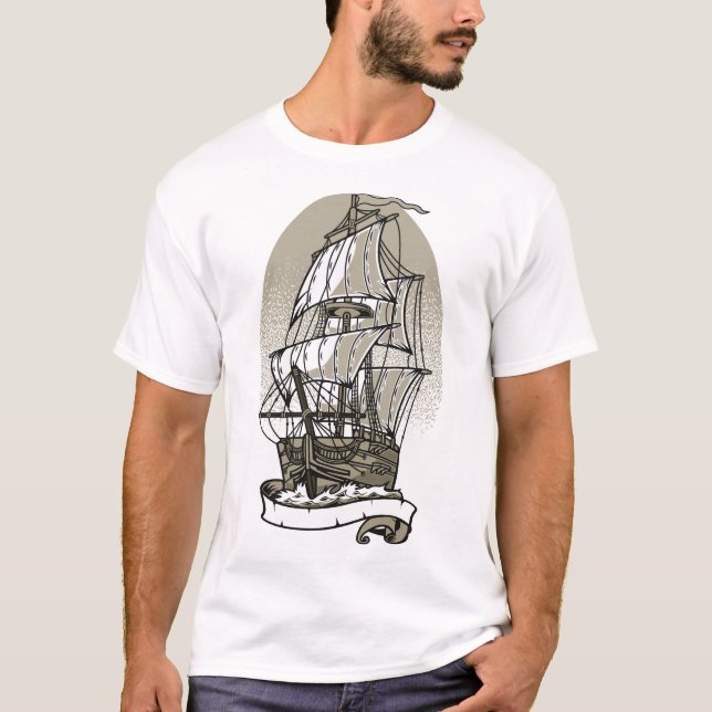 Camiseta Navio de navegação (Frente)